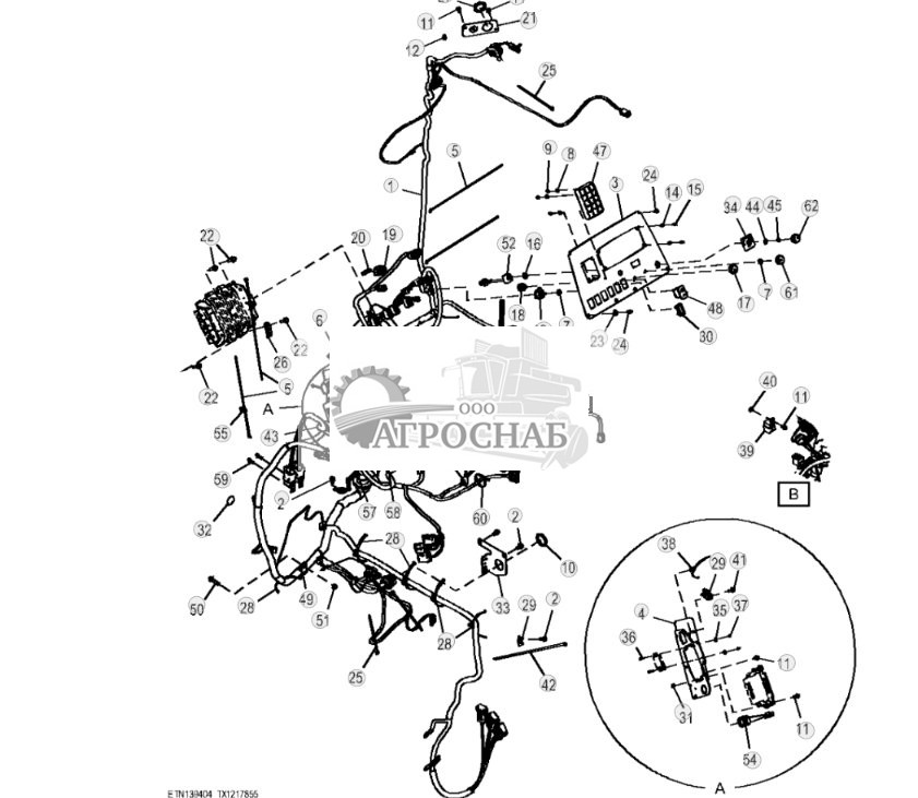 Крепежные детали жгута проводов кабины (303524 - 329327) - ST865237 261.jpg
